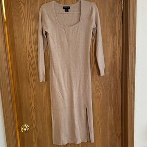 Rachel Zoe Tan Long Sleeve Dress